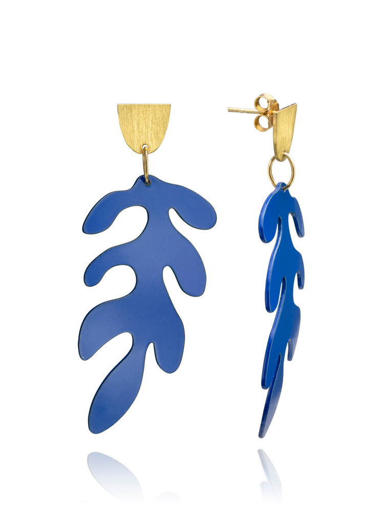 Matisse Earrings-Sparkly Brass